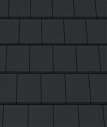 Tigla ceramica Domino negru mat